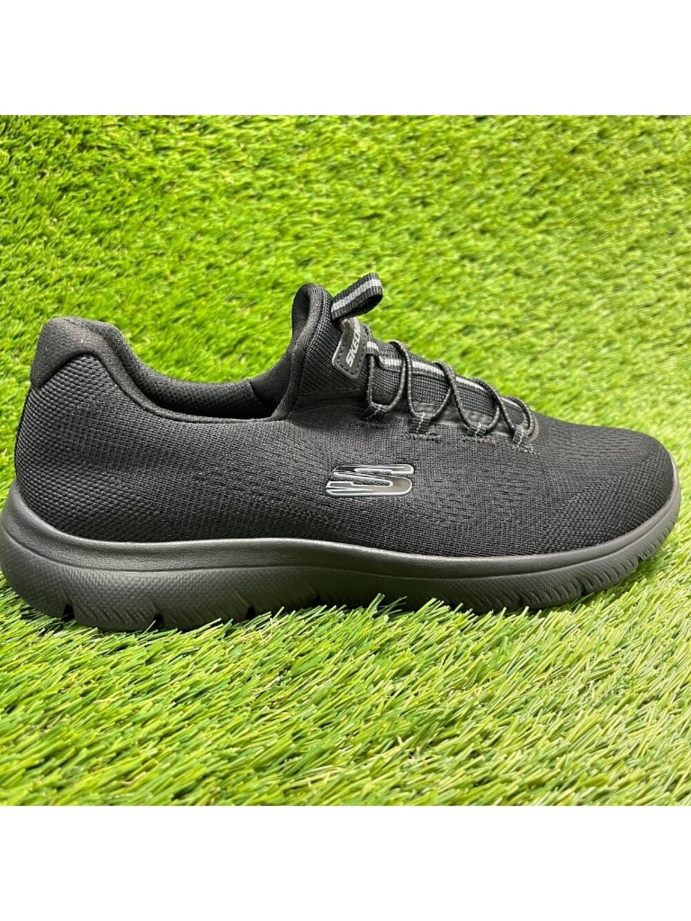 Skechers Summits-Radiant Flow Womens Size 7.5 Black Running Shoes Sneakers